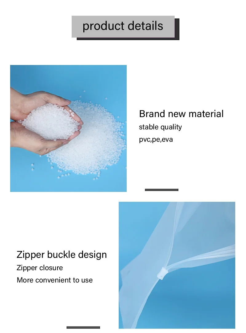 Custom Recyclable Pe Bags Frosted Zipper Top Plastic Bag Ziplock