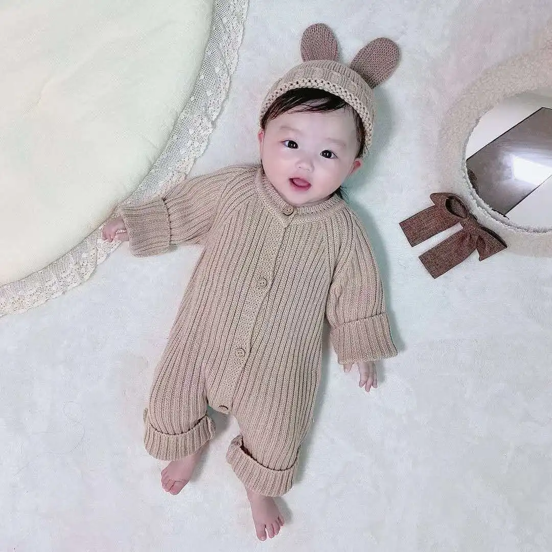 Лидер продаж 100% хлопок детский трикотажный комбинезон с длинными рукавами и длинные