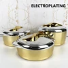 Electroplating gold