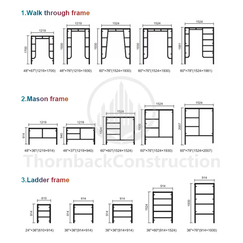 Farm Scaffolding 5ft x 5ft 7ft 9