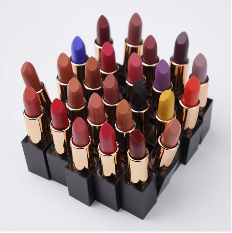 Private Label Customized No logo Solid Lipstick No Brand Custom logo Private Label Solid Matte Lipstick