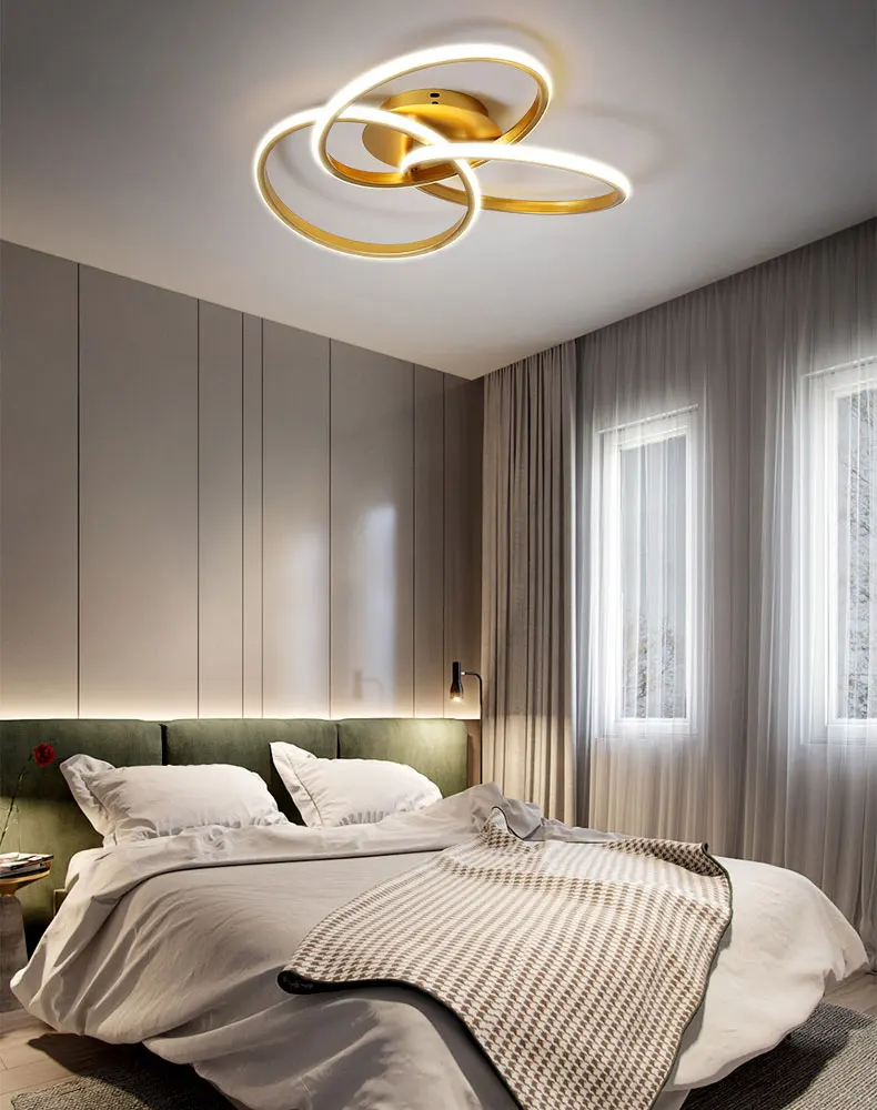 Creative personality warm and romantic bedroom lamp special-shaped room lamp net red light luxury art led ceiling lamp