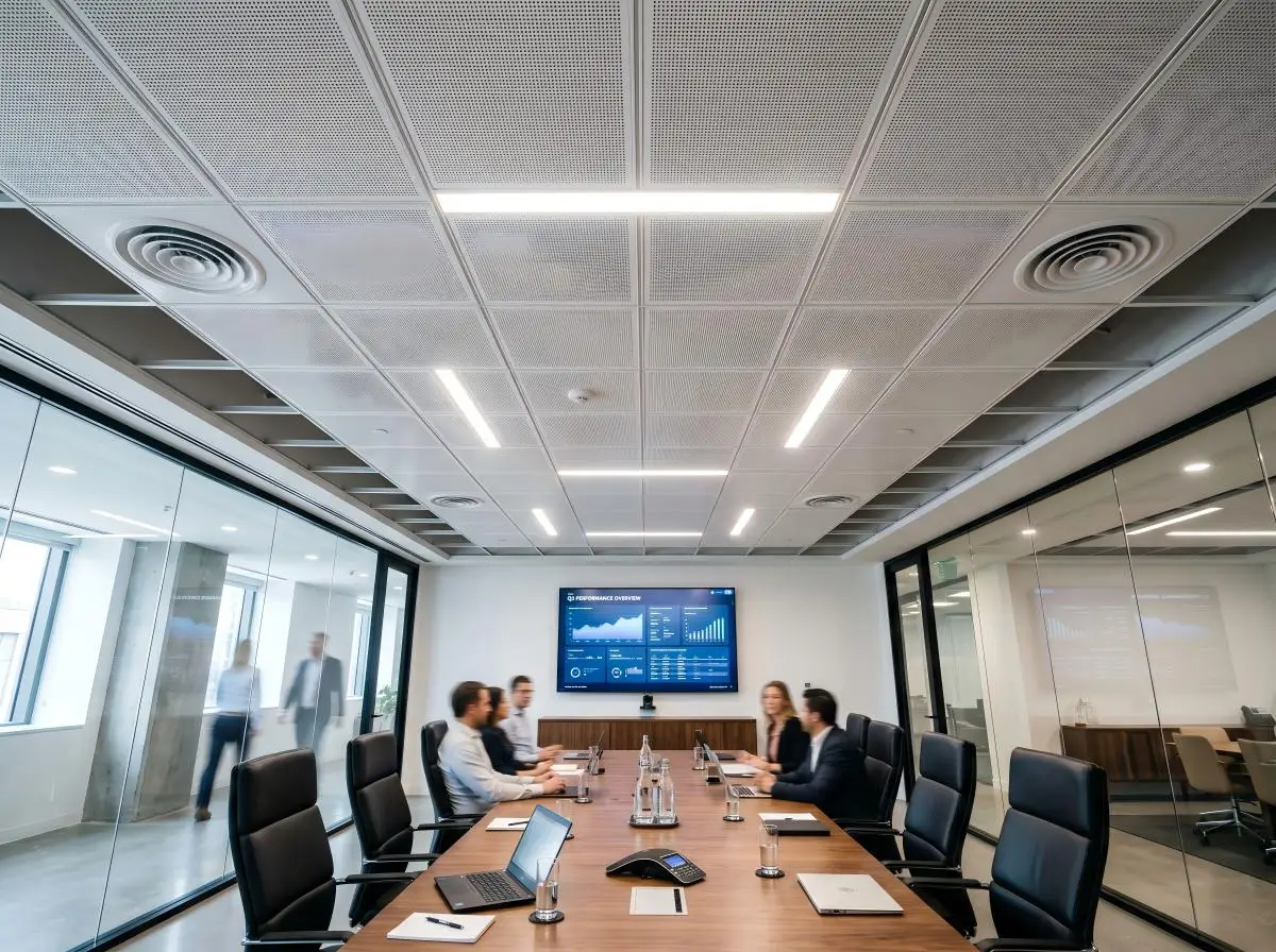 Premium Square Aluminum 600x600 Clip-In Ceiling Tiles with Fireproof Sound-Absorbing Features and 10-Year Warranty