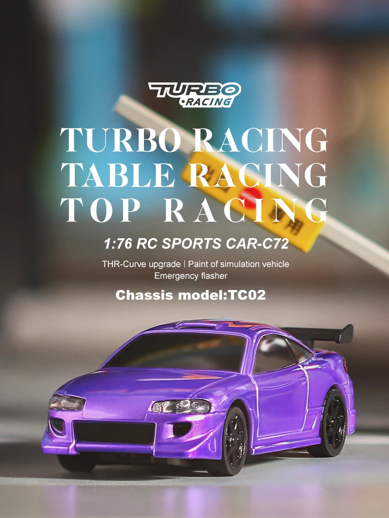 Wholesale Turbo Racing 1:76 C72 Sports RC Car Limited Edition