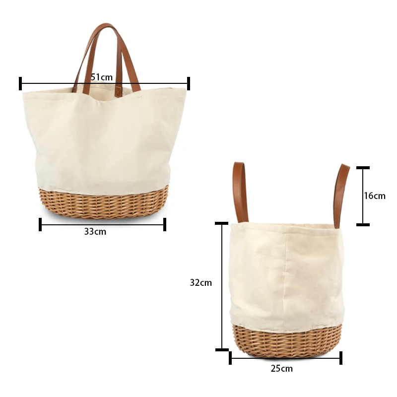 Nature Handmade Cheap Spring Unique Weaving Beach Logo Folding Outdoor Wicker Willow Tote Picnic Baskets Bag