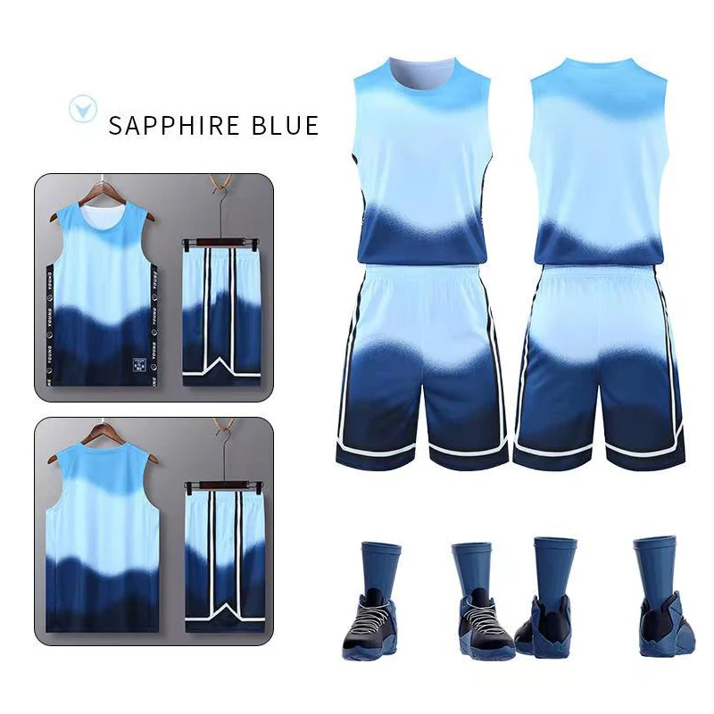 Oem Custom Basketball Jersey Uniform Set Design Color Training Sublimation Sportswear Man Basketball Uniform