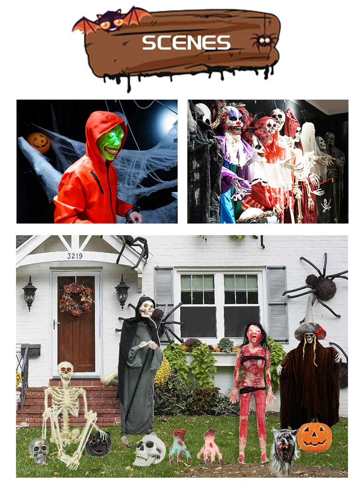 Props Clown Motion Sensor Big Decoration Animated Props Halloween Animatronic Buy Haunted