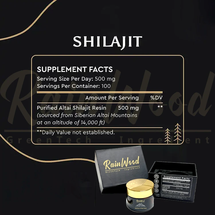 Private Label Himalayan Shilajit Extract Fulvic Acid Liquid 50g Shilajit Resin