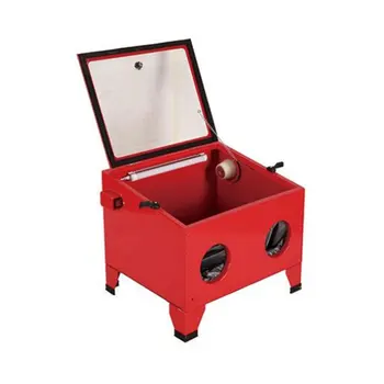 90Lポータブルサンドブラスターベンチトップサンドブラストキャビン