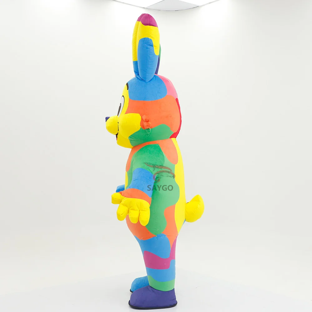 Performance Wear Mascot Costume Rabbit Clothes for Birthday Party Dress 2/2.6m Celebration Events Rental Inflatable Bunny Rabbit