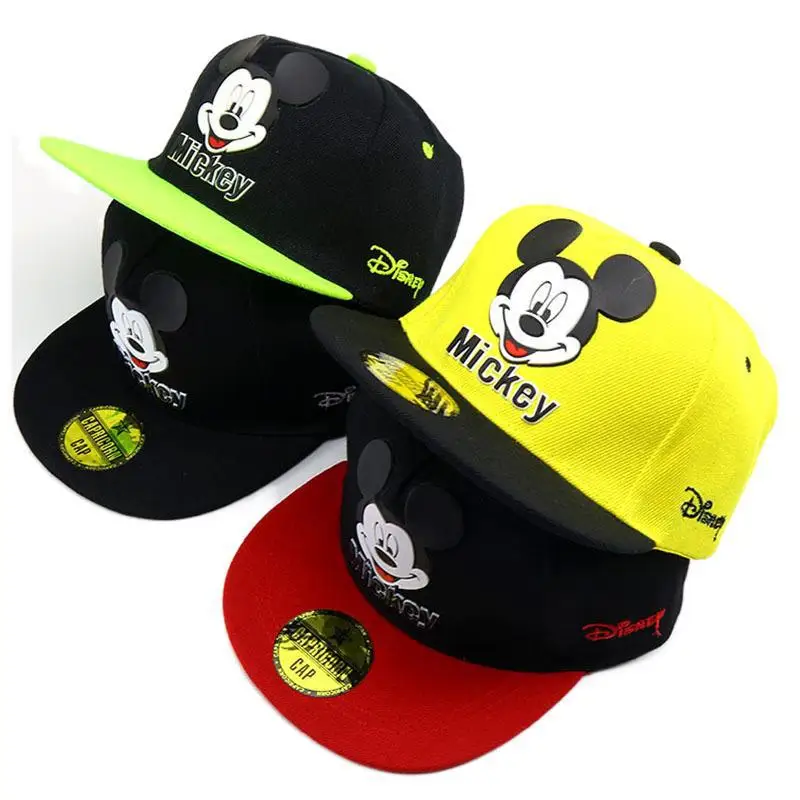Kinder Mädchen Jungen Mickey Mouse Maus Snapback Basecap Baseball Cap Sommer Hut