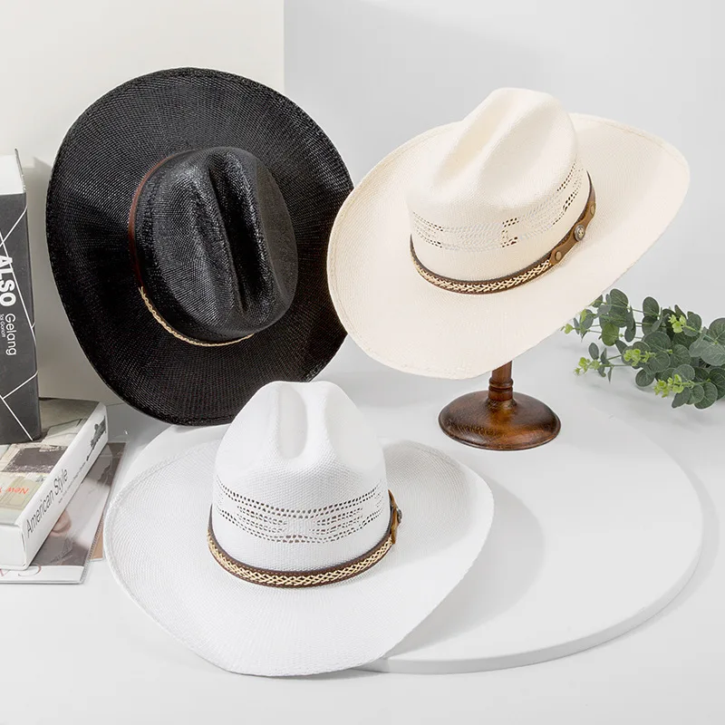 2024 Spring/Summer British Top Hat Unisex Sunshade Jazz Hat for Adults Casual Outdoor Beach Couple Hat for Men/Women's Top Hat