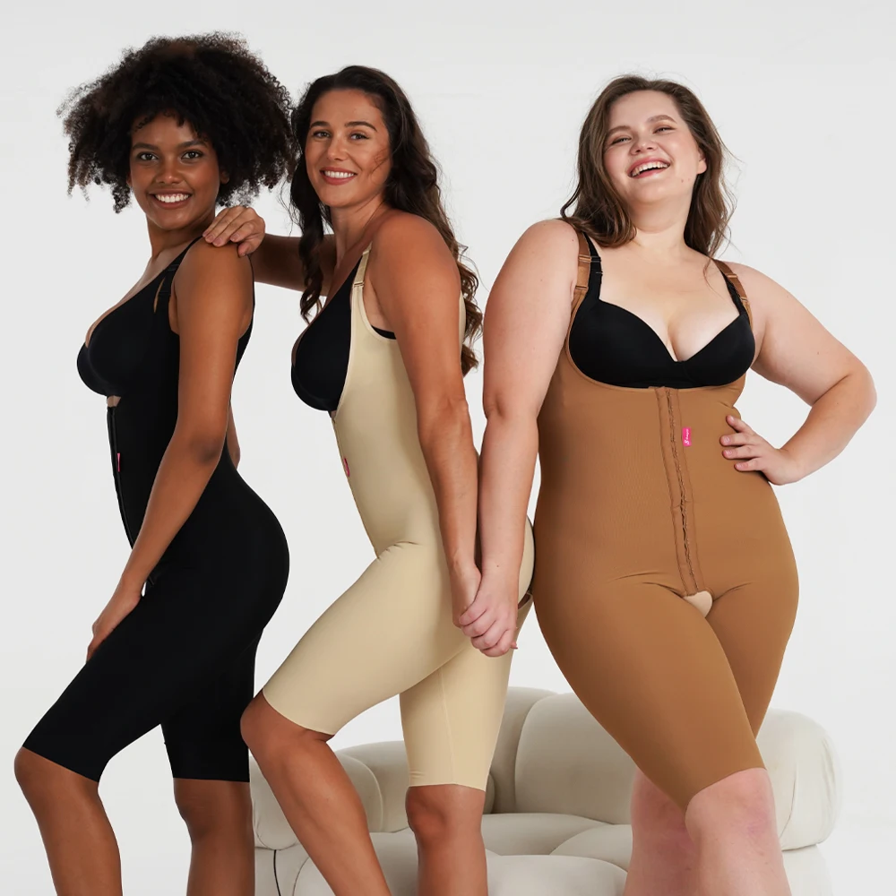 S-SHAPER BBL Fajas Colombianas Fabricant Étiquette Privée Faha Post-Chirurgie Partum Shorts Vêtements Bodysuit Shapewear pour Femmes