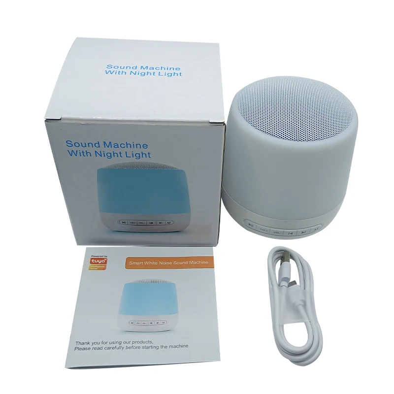 Smart White Noise Sound Machine for Sleeping Baby Office and Travel with Timer and Night Light manufacture