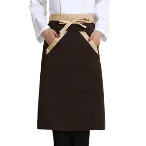 Kitchen Chef Thickened Half-Length Woven Apron for Workwear in Hotels Restaurants and Bars Western Dining Waiter Uniform
