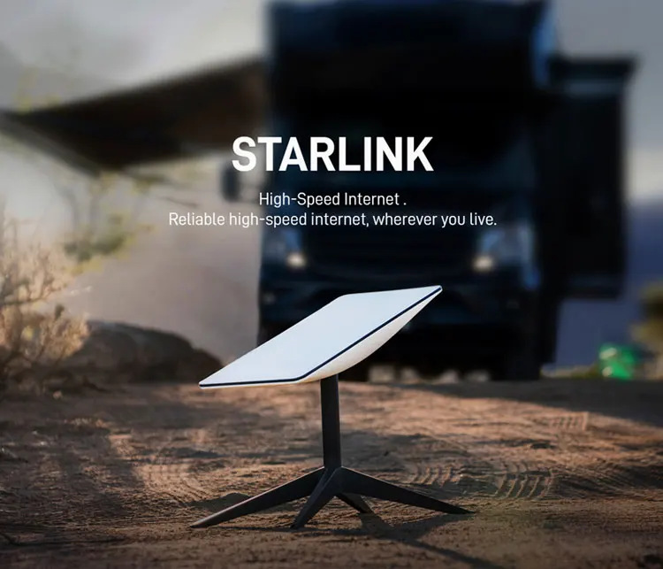 New Starlink Satellite Dish Kit V2 Rvs Version (roam) Starlink