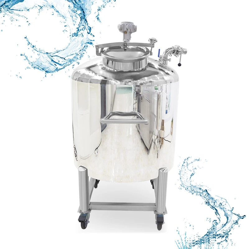 Yeto 200L Stainless Steel Air Powered Agitator High Speed Mixer Tank for Perfume & Liquid Soap Making Food Grade