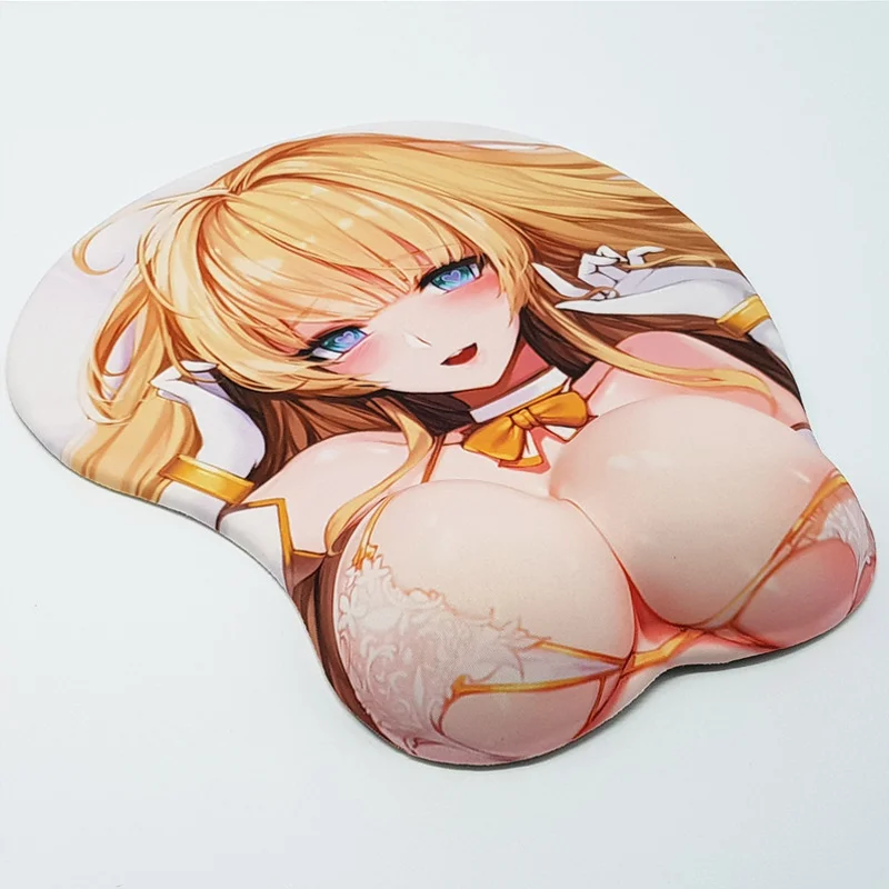 Custom  Anime Girl  Butt  with Wrist Rest Sexy Gel Breast 3D Gaming Mouse
