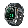 camouflage blue silicone strap