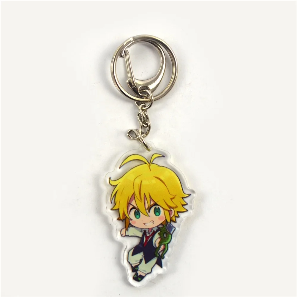The Seven Deadly Sins Anime Meliodas Character Pendant Acrylic Keychain ...