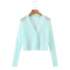 blue cardigan