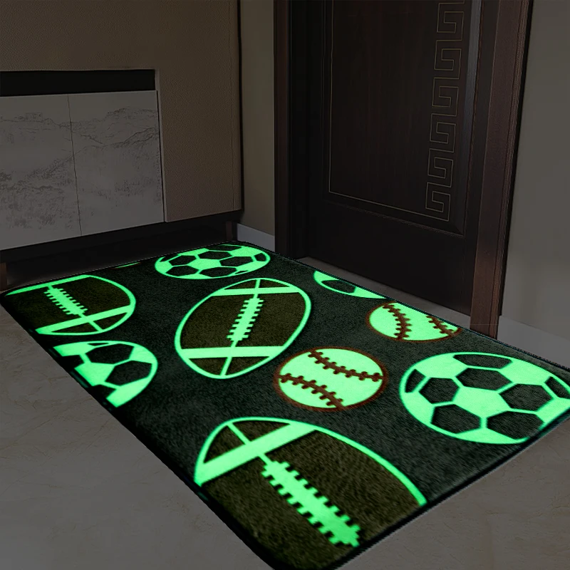 Glow in The Dark Rug Door Mat Bath Rugs Bathroom Entryway Rug Carpet for Living Room Bedroom Bathroom Tub Shower factory