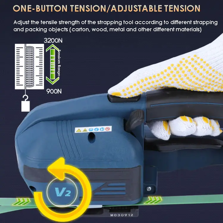 Ручные пластиковые ремни V2, автоматическая портативная упаковочная машина для ПП, ремни для домашних животных, Электрический обвязочный инструмент