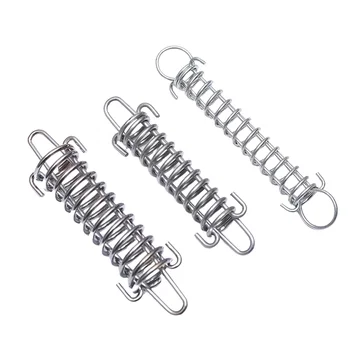 Stainless Steel Dog Leash Shock Absorbing Extension Spring Manufacturer Tension Hook Spring for Tent Fixed Buckle Wind Rope
