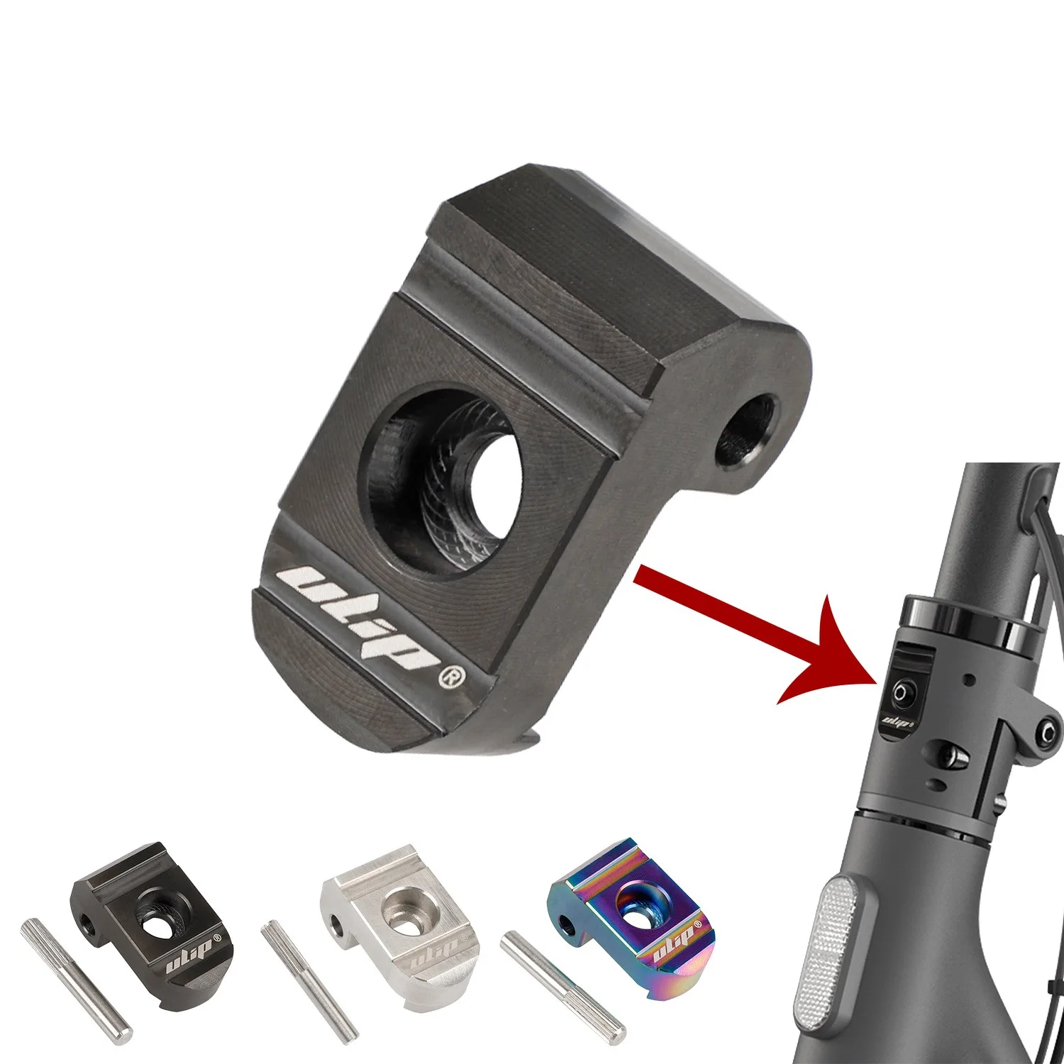 Stainless Steel Thickened Folding Hook Electric Scooter M365 Pro 1S Durable Single Card Pin Replacement