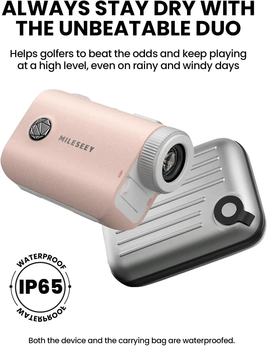 MiLESEEY ゴルフ用レーザー距離計 PF1 ピンク MILESEEY PF1 Industrial Pink Golf Rangefinder Slope Vibration IP54