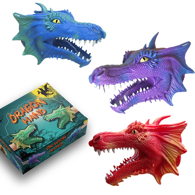 Напрыскивающие игрушки-драконы фабрика высокое качество мягкая резина TPR дракон животное ручная кукольная игрушка