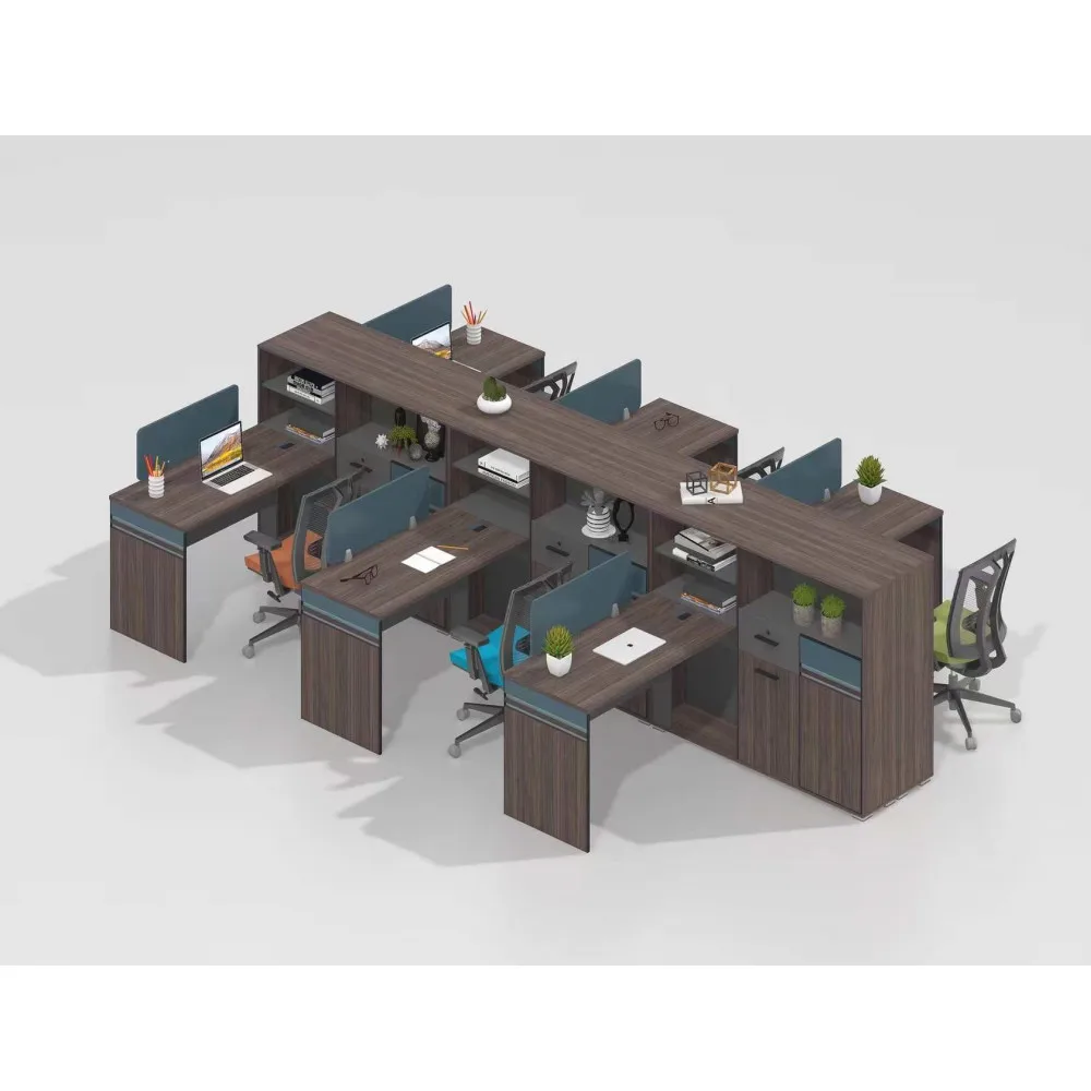  workstation modern escritorio de muebles de oficina white mobilier de bureau table office furniture desk 