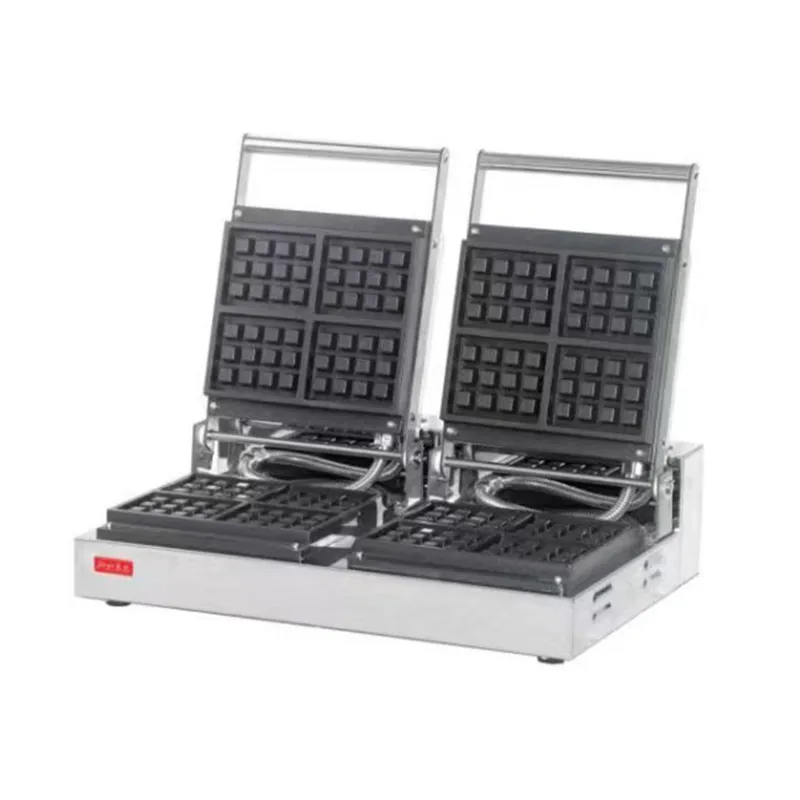 業務用220Vダブルヘッドワッフルメーカー、スナックショップ向け新型