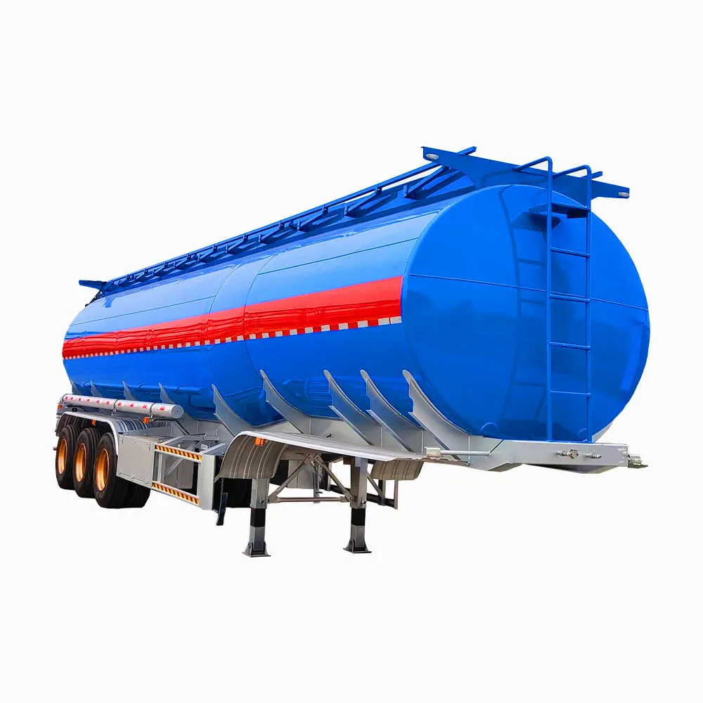 3 Axles Oil Tanker Semitrailer 50000 Litres Fuel Tank Truck Trailer Oil ...