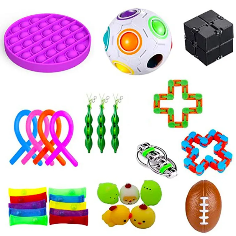 29pcs Sensory Pop Toy Soybean Toy 