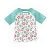 Mint Bunny Egg Print 3/4 Sleeve Raglan Tee