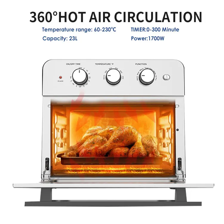Air Fryer Oven 23L FM9010 with Large View Window Cooking Features with Professional Dehydrator and Rotisserie air Oven Fryer