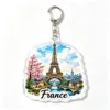 Aquarelle tour eiffel fleurit