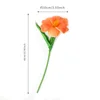 Orange-yellow flowering tulips