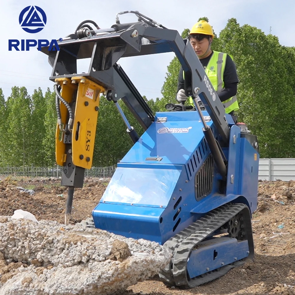 Rippa Cheap Mini Skid Steer Loader Sale 600Kg  New Mini Track Loader Skid Steer