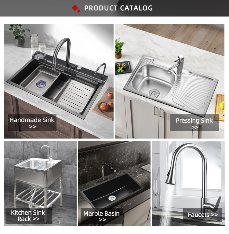Handmade Modern Single Bowl Square Stainless Steel 201/304 Topmount ...