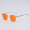 grey with orange lens