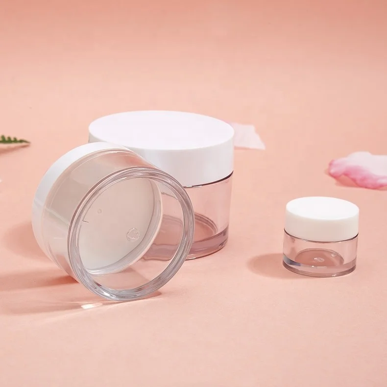 Empty 5g 10g 200g Plastic Cosmetic Pet Pcr Clear Jar Skincare Face