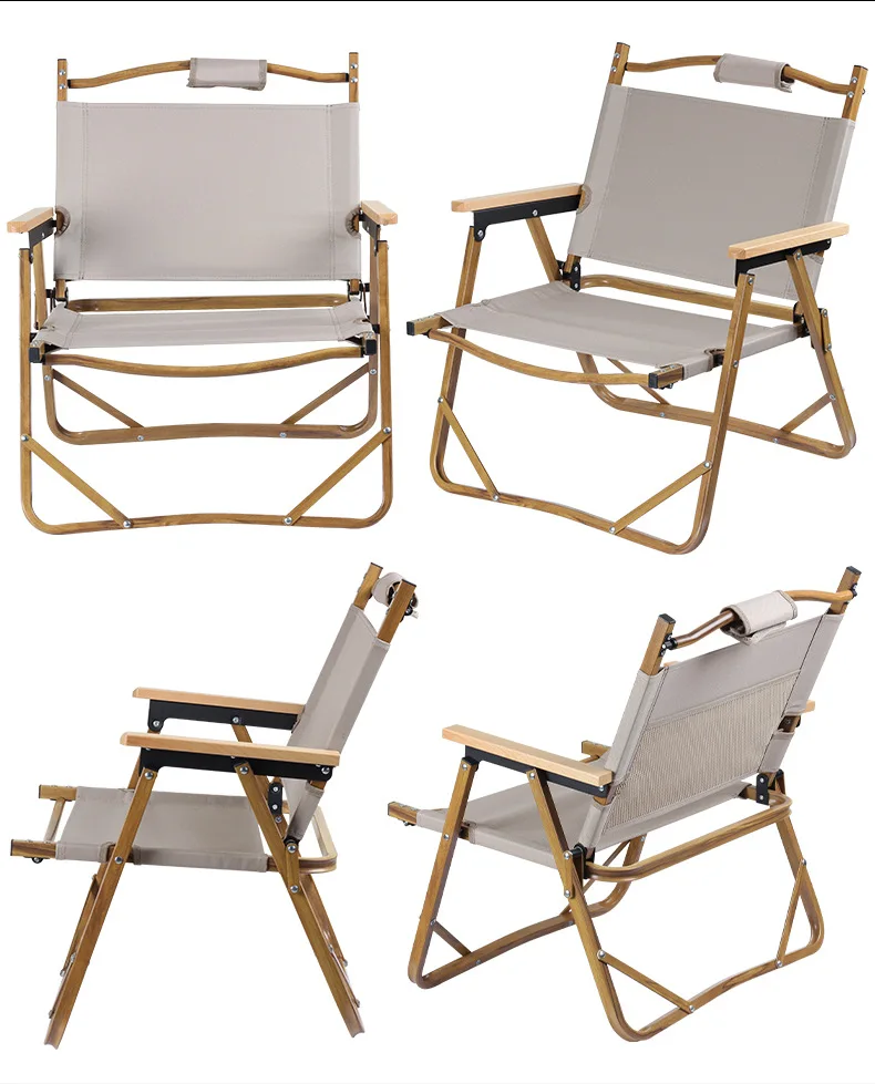 Cheap Core Stylish Folding Custom Logo Camping Chairs Double Print