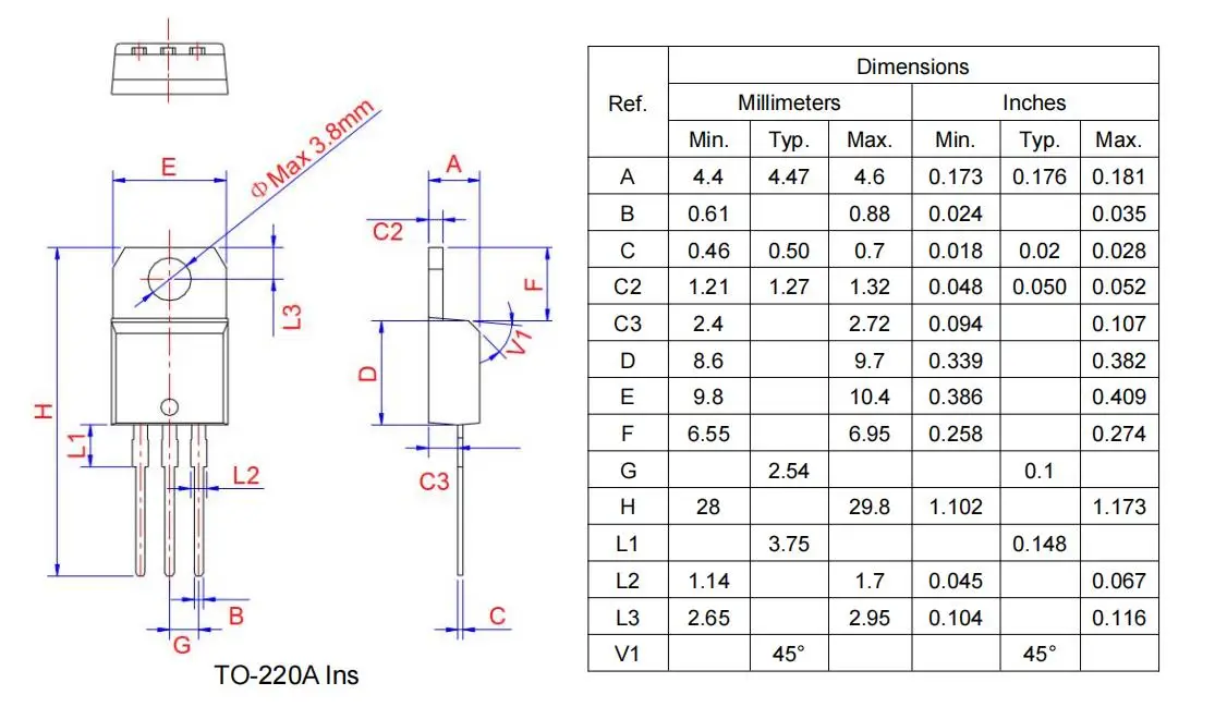 2 Pezzi Triac ST Microelectronics BTB16-600BW TO-220 16A 600V &ndash; Nuovi