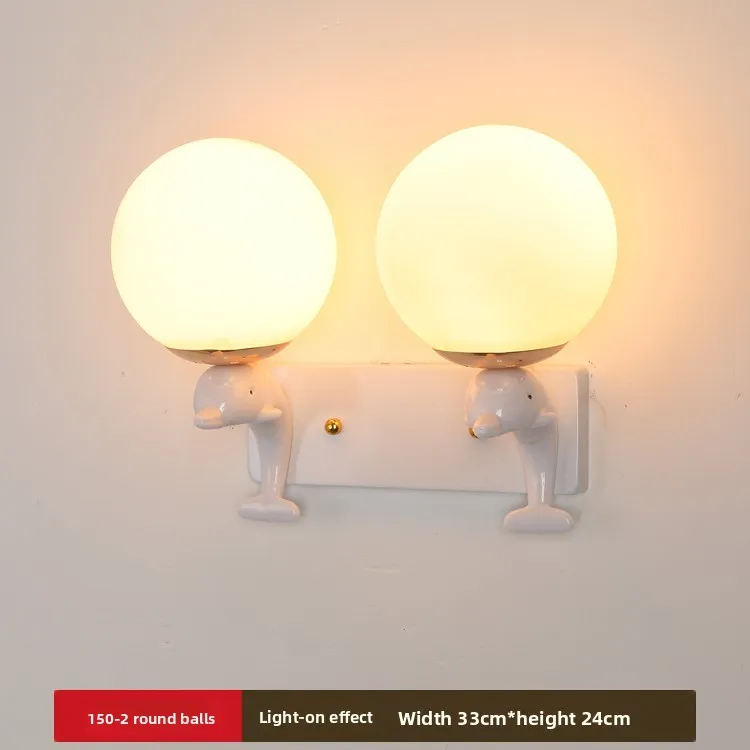 product new creative led american wall lamp for bedroom living room balcony stair corridor and aisle iron body with e26 bulb base-23