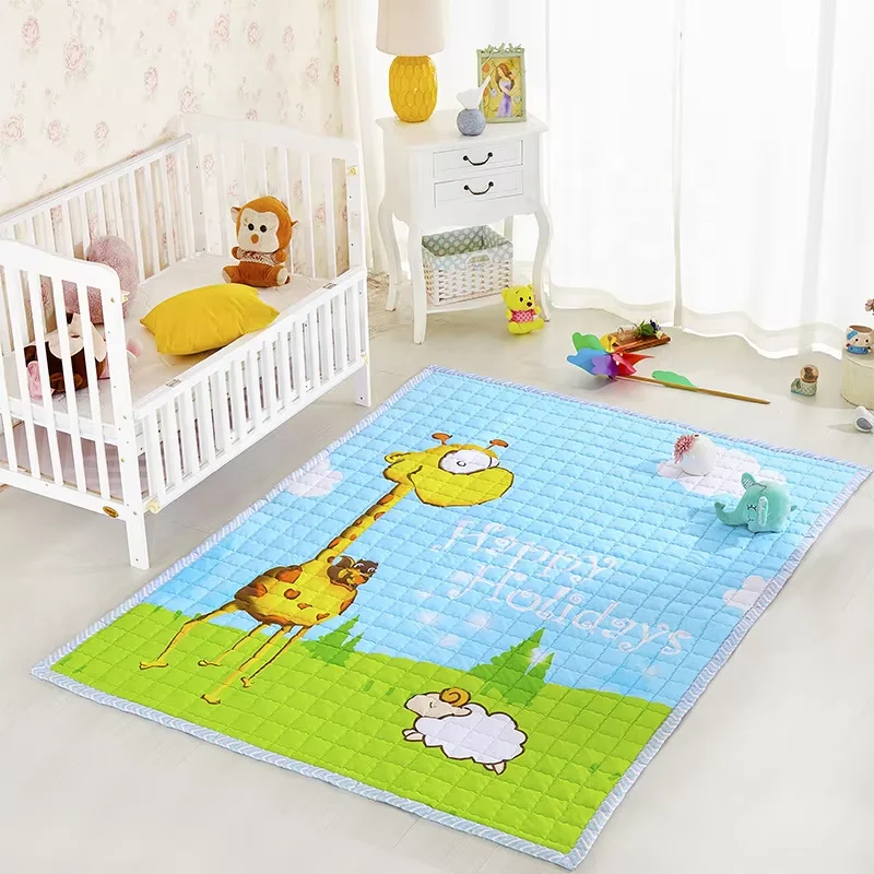 Portable Playmat reversible comfortable baby play mat for baby child can be customized