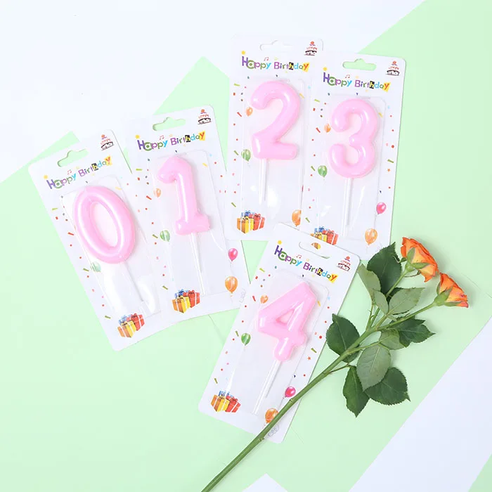 2023 Hot Sale Birthday Party Decorations Number Candles Ice Theme