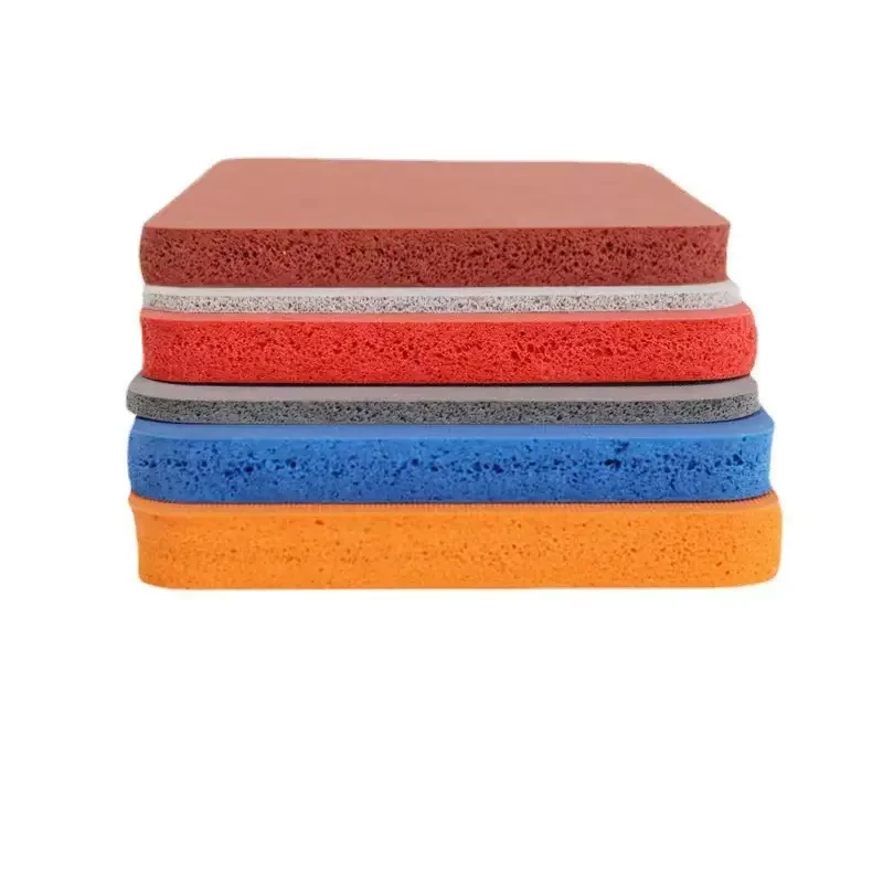 Manufacturers direct sales of high temperature resistant silicone foam board wear-resistant foam silicone board rubber foam pad