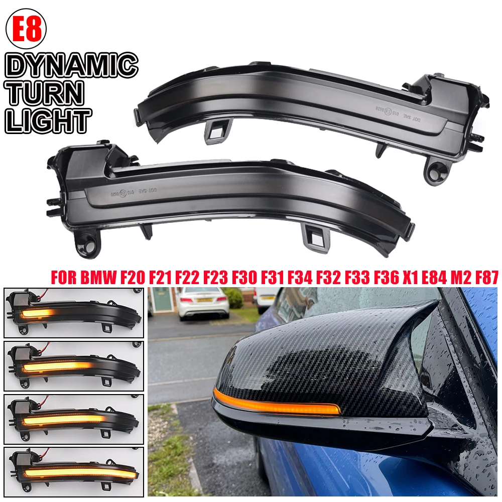 LED Dynamic Blinker Mirror Turn Signal Light for BMW F30 F20 F31 F21 F22 F23 F32 F33 F34 X1 E84 F36 1 2 3 4 F87 M2 Accessories